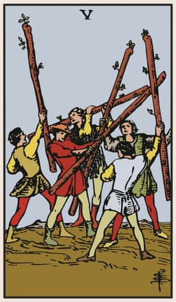 Five of Wands